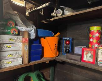 Assorted Christmas Holiday Decorations, Boxed String Lights, Glass Ornaments & Seasonal Collectibles