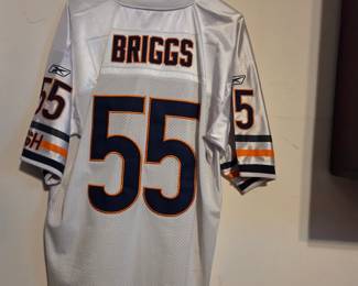 Chicago Bears Lance Briggs #55 Reebok NFL White Away Football Jersey