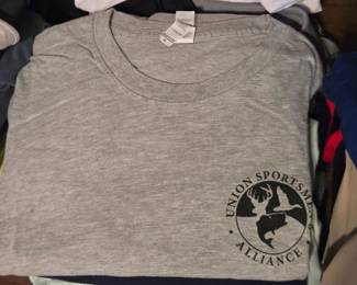 Union Sportsmen’s Alliance Gray Graphic Logo Crewneck T-Shirt, Men’s XL