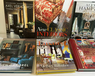 Lot 82: 6 Coffee Table Books On Interior Design
