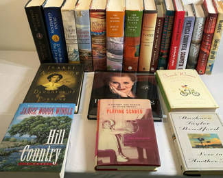 Lot 77: Assorted hardcover and paperback books, all women authors