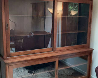 Lot 3: Large Rosewood, Indonesian, Sliding Glass Front Display Cabinet
