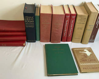 Lot 79: Antique hardcover poetry and literature collection