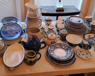 Beautiful blue and white dishes