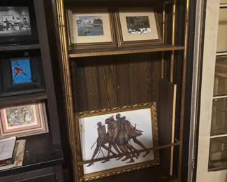 Gold Tone Shelf
