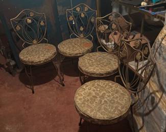 4 Wrought Iron Chairs