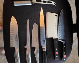 Quality knives from Global, Wüsthof, and Shun