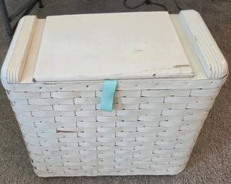 Vintage Mid Century Laundry Hamper