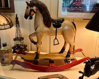 Antique decorative rocking horse