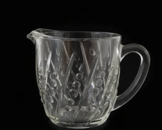 Anchor Hocking Beads  Bars Glass Creamer
