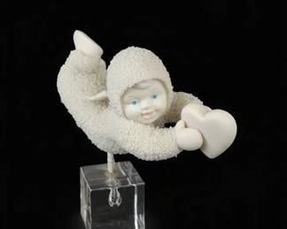 Department Snowbabies Flying Angel Figurine