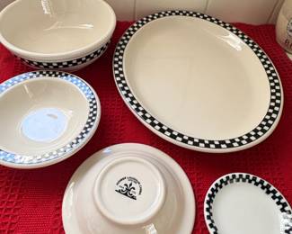Homer Laughlin Checkers Black Restaurant Ware second image