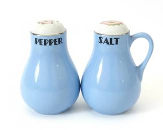 Hall China Royal Rose Salt and Pepper Shakers