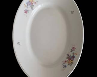 Vintage Theodore Haviland Pasadena Floral Oval Serving Platter