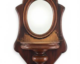 Victorian Style Wall Mirror with Console Shelf