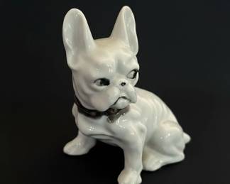 Vintage French Bulldog Porcelain Figurine
