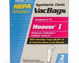 Ultra Care HEPA Synthetic Cloth Vacuum Bags for Hoover Type I