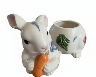 Lenox Barnyard Collection Bunny Cookie Jar fourth image
