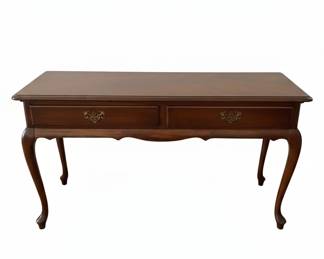 Queen Anne Style Cherry Console Table