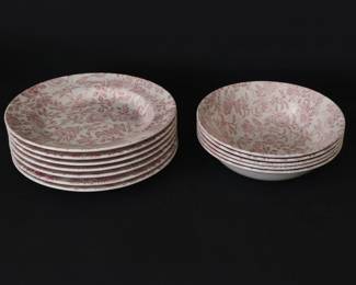 Churchill Pink Peony Chintz Dinnerware