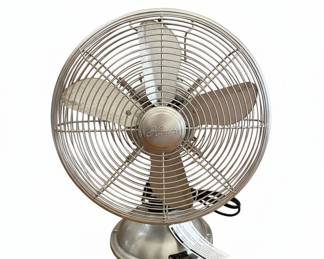 Hunter Retro Table Fan, Brushed Nickel
