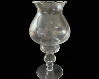 Princess House Heritage Etched Crystal Candle Lamp Holder second image