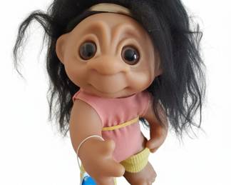 Vintage Thomas Dam Norfin Troll Doll  Exercise Girl third image