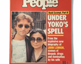People Weekly Magazine  August , John Lennon  Yoko Ono
