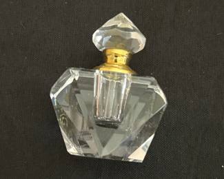 Vintage Oleg Cassini Crystal Perfume Bottle