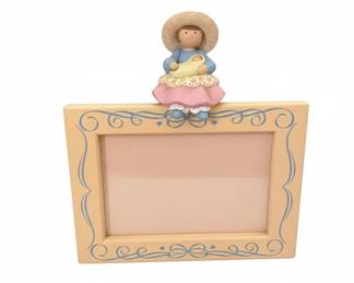 Precious Moments Girl Holding Baby Musical Picture Frame