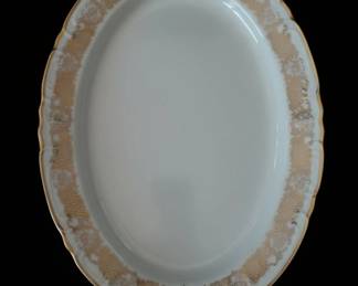 Vintage GoldTrimmed Porcelain Serving Platter