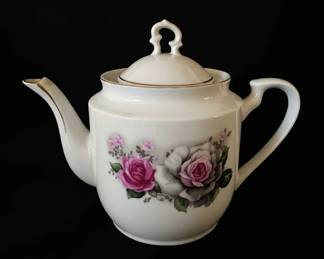 Chinese Porcelain Floral Teapot