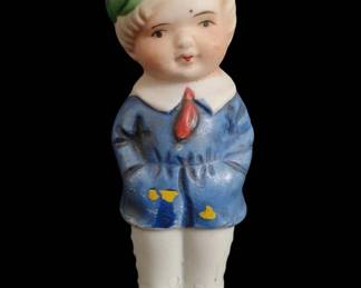 Vintage Bisque Boy Figurine, Made in Japan