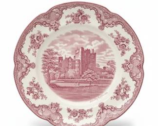 Johnson Brothers Old Britain Castles Pink Transferware Plate  Blarney Castle