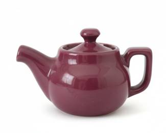 McCormick Tea Baltimore MD Teapot Burgundy by Hall Pottery