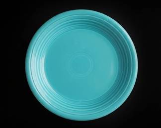Vintage Edwin Knowles Carolina Floral Oval Platter and Fiesta Turquoise Platter second image