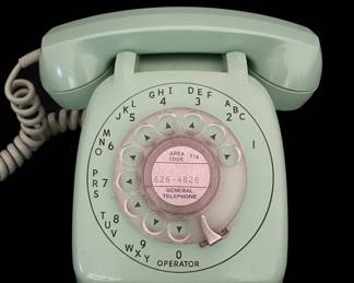 Western Electric Model Rotary Telephone  Mint Green second image