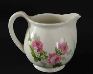 Vintage ZS Co. Bavaria Creamer with Pink Roses