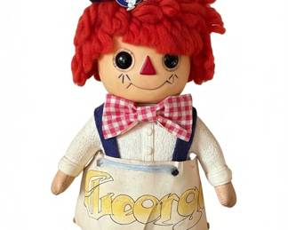 Vintage Raggedy Andy Doll with Snoopy Pin