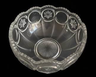 EAPG Moon and Star Pattern Punch Bowl Set third image