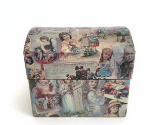 E.W. Hoyt  Co. Ladies Perfumed Calendar Keepsake Box second image
