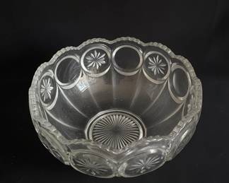 Fostoria Coin Glass Moon and Star Pattern Bowl