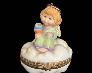 Hallmark Keepsake Little Cloud Keeper Porcelain Trinket Box