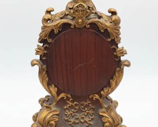 Richards Winchester Rococo Style Mantel Clock with Floral Motif third image
