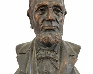 Abraham Lincoln Cast Metal Bust second image