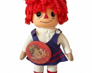 Vintage Knickerbocker Raggedy Ann Doll with Put a Little Love in Your Heart Pin second image