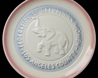 Federation of Republican Women Los Angeles County Commemorative Plate