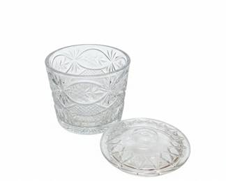 American Brilliant Period Style Cut Glass Biscuit Jar second image