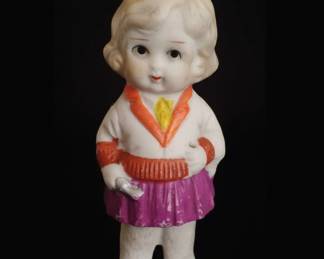 Vintage Made in Japan Bisque Figurine of a Girl