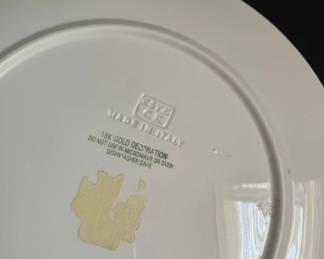 Sakura Galaxy Blue Dinner Plate with K Gold Stars second image